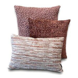 SJIEK Kussens Poeder Roze set van 3