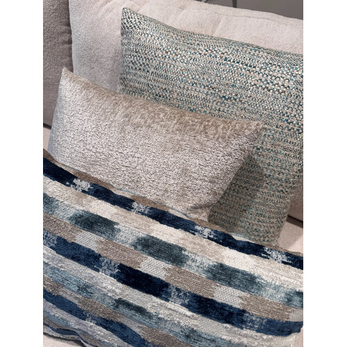 SJIEK Kussens Blauw Beige