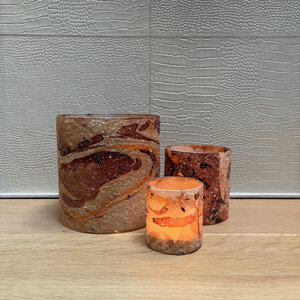 Waxine lichtjes Mozaic Roze