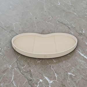 Kidney Dienblad Beige Leer Effen M