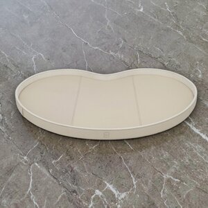 Kidney Dienblad Beige Leer Effen L