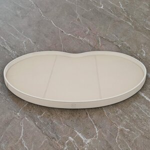Kidney Dienblad Beige Leer Effen XL