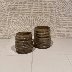 Waxinelichtjes Olijfgroen