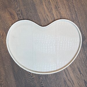 Kidney Dienblad Beige Leer Croco L