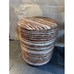 Hocker bordeaux streepje Hocker bordeaux streepje