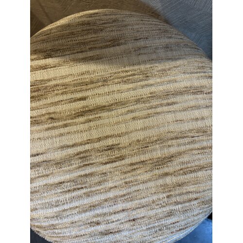 Hocker met beige/zand streep