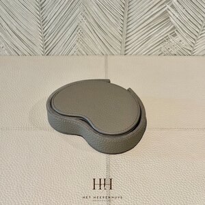 Onderzetters Leder Kidney Taupe