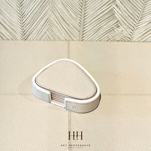 Onderzetters Leder Beige Organic