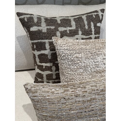 SJIEK Kussens Bruin Beige Set van 3 SJIEK Kussens Bruin Beige Set van 3