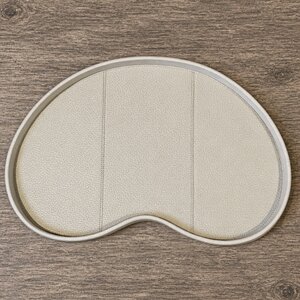 Dienblad Leder Beige Kidney Effen XL