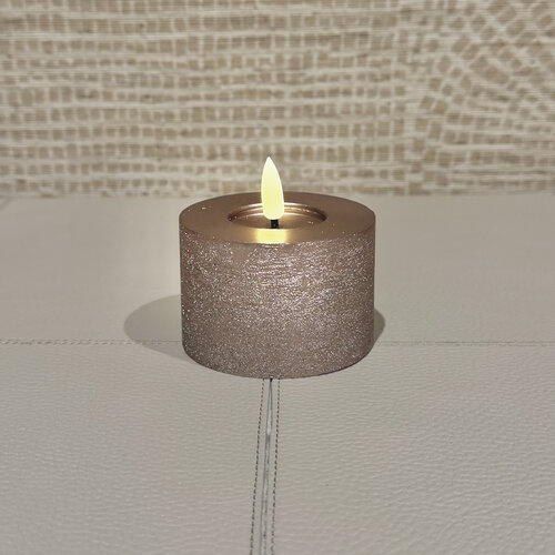 Mansion Kaarsen LED Licht Taupe Metalic (oplaadbaar)
