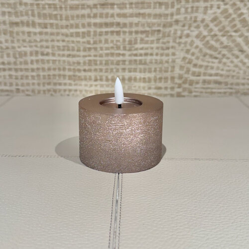 Mansion Kaarsen LED Licht Taupe Metalic (oplaadbaar)