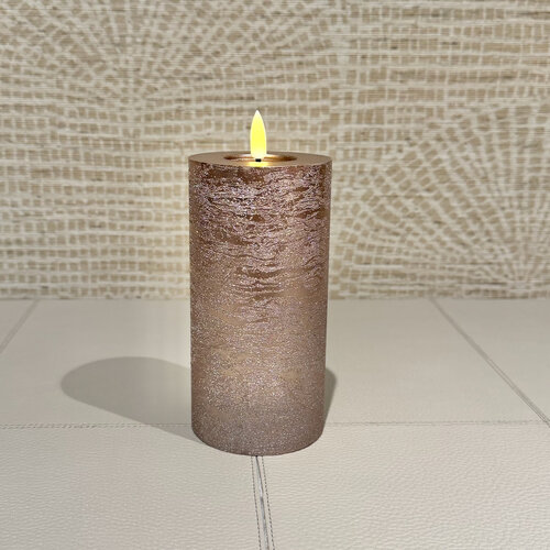 Mansion Kaarsen LED Licht Taupe Metalic (oplaadbaar)