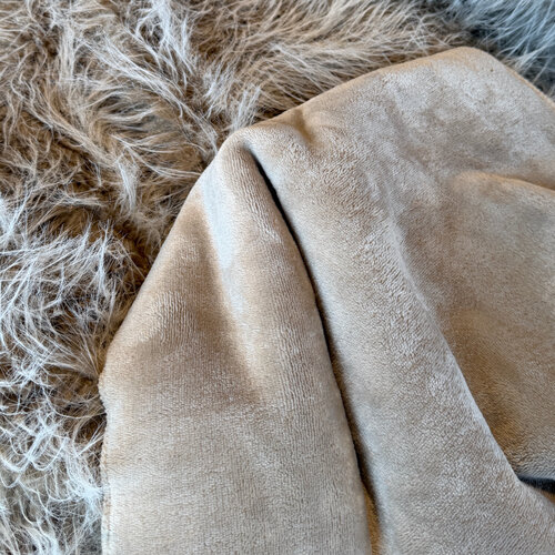 Bontplaid Langharig Beige
