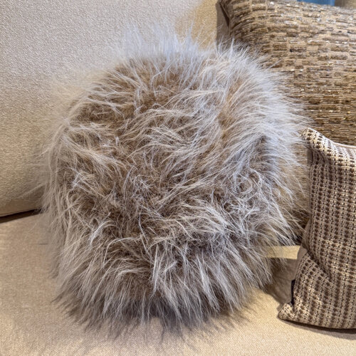 Bontplaid Langharig Beige