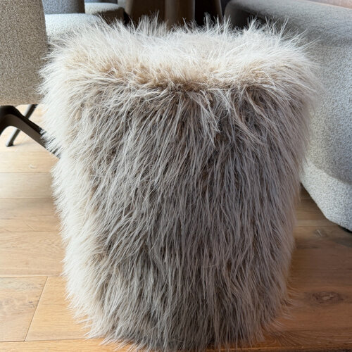 Bontplaid Langharig Beige