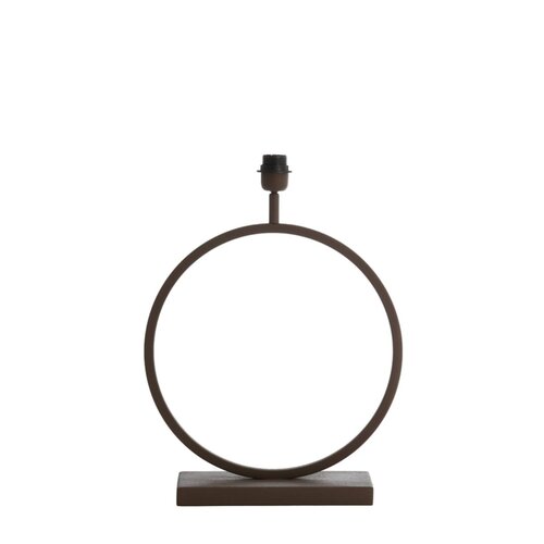 Lampenvoet bruin/brons ringlamp 50cm