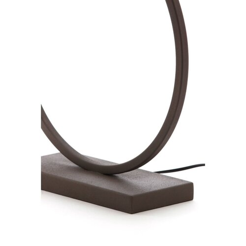 Lampenvoet bruin/brons ringlamp 50cm