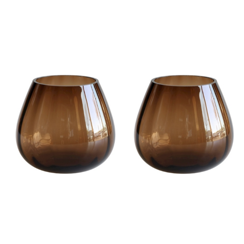 Windlicht amber ribbel S Windlicht amber ribbel S