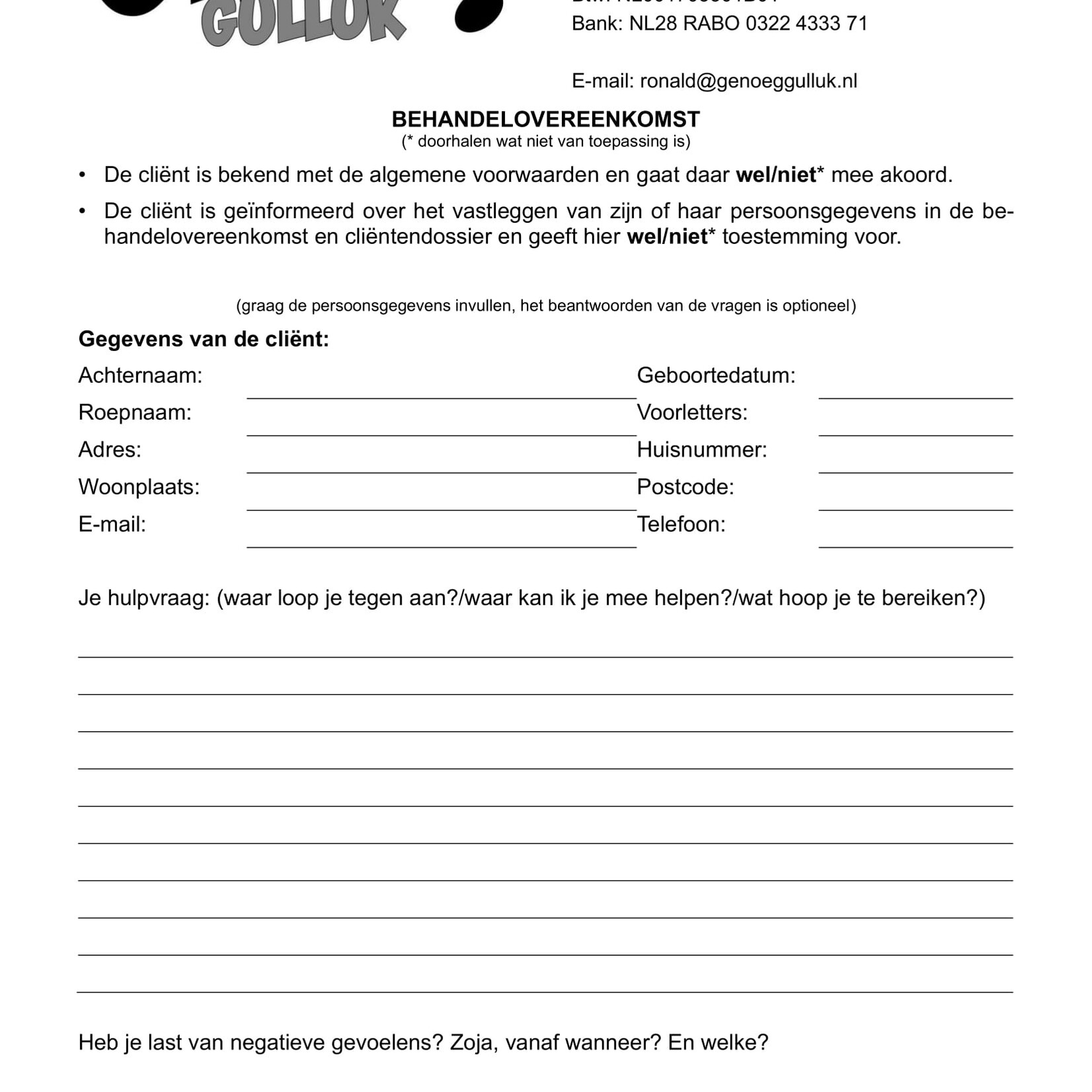 Kennismakings- en intakegesprek