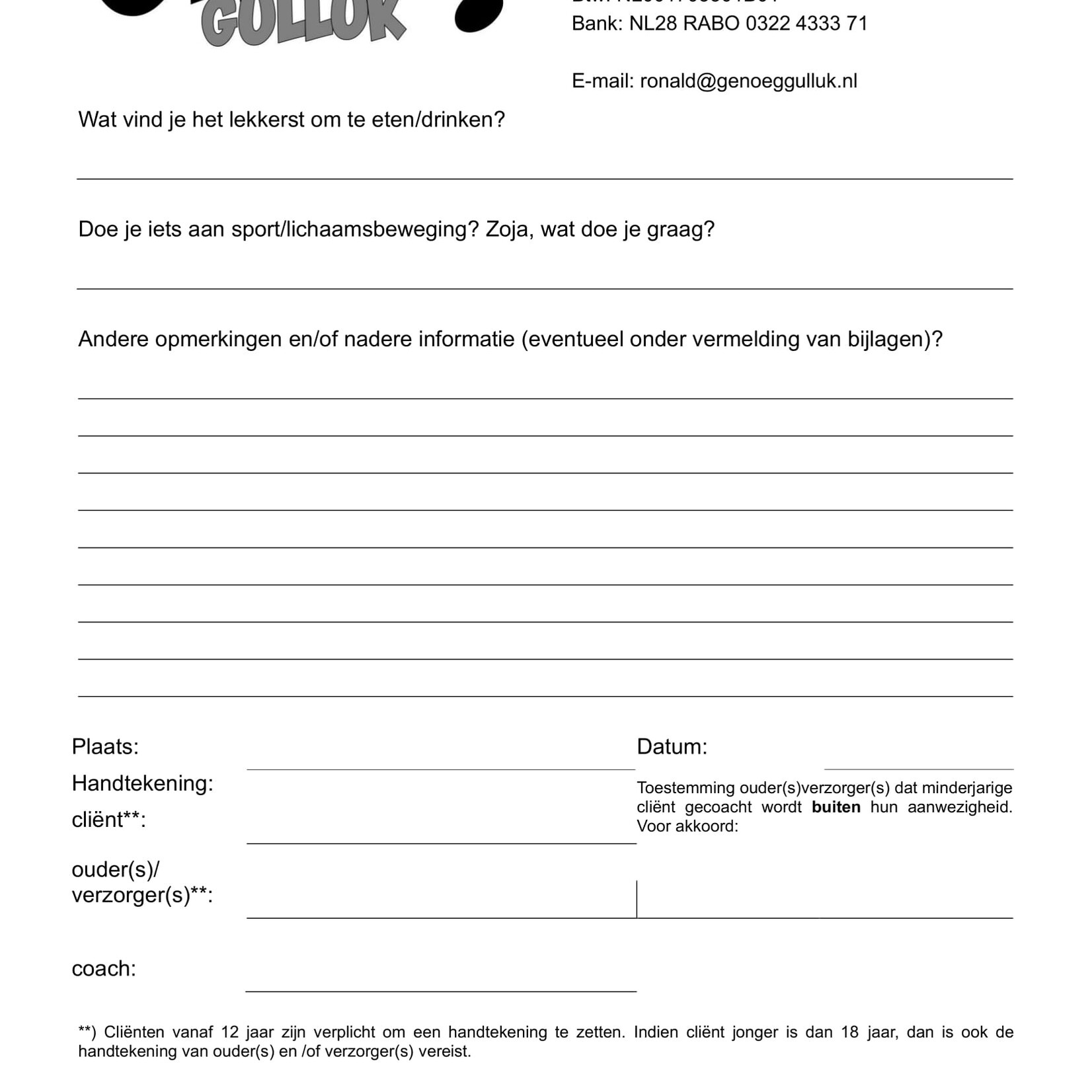 Kennismakings- en intakegesprek