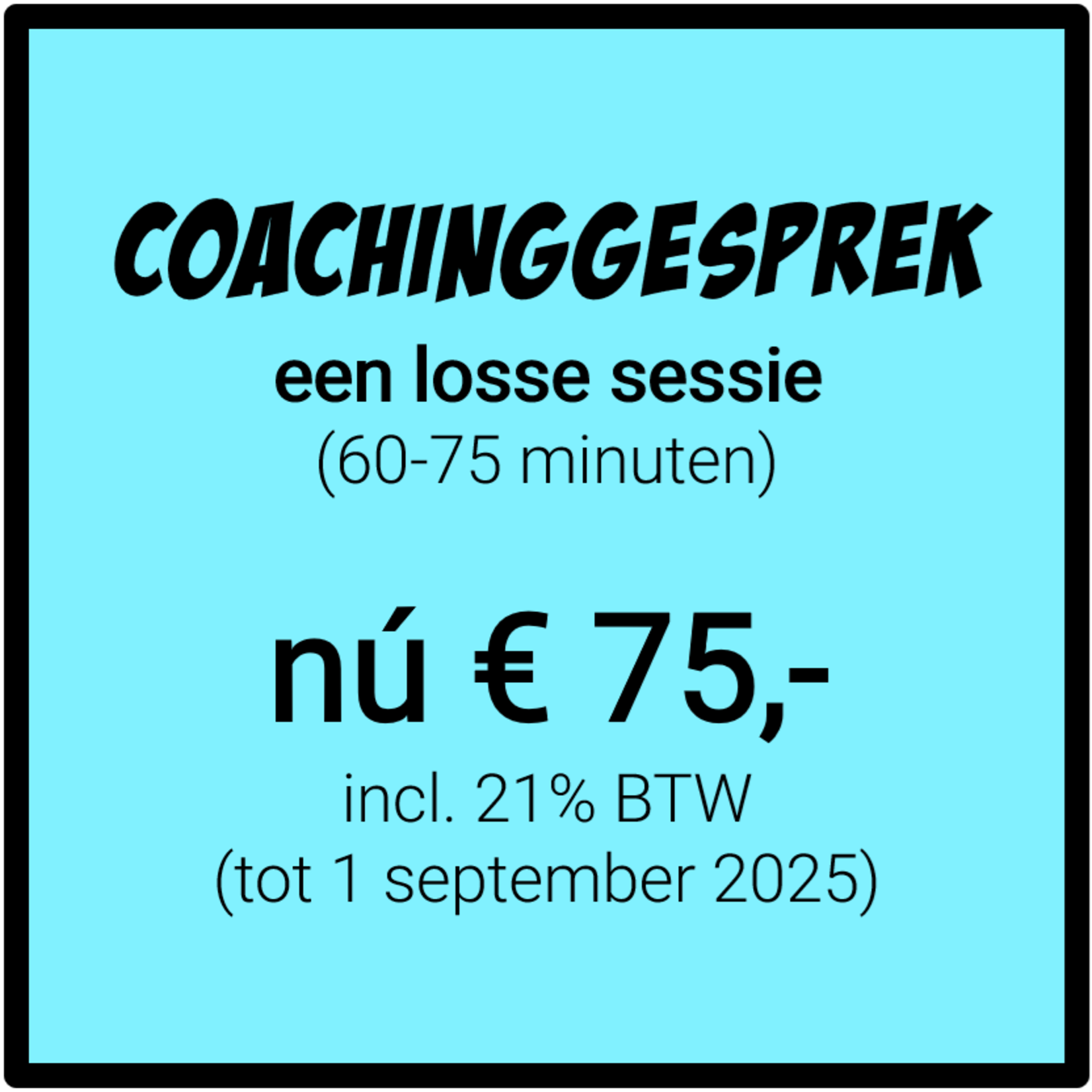 Coachinggesprek: één losse sessie