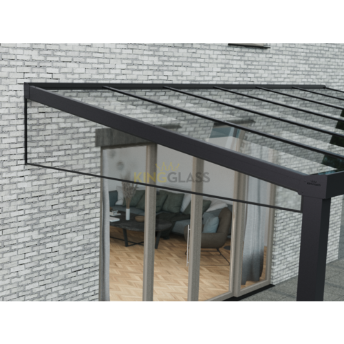 Terrassenüberdachung | Polycarbonat | Anthrazit | 7,06 x 2,5 meter