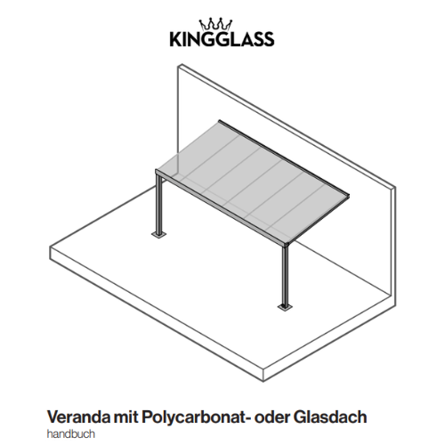 Terrassenüberdachung bis 6 Meter Handbuch Cover