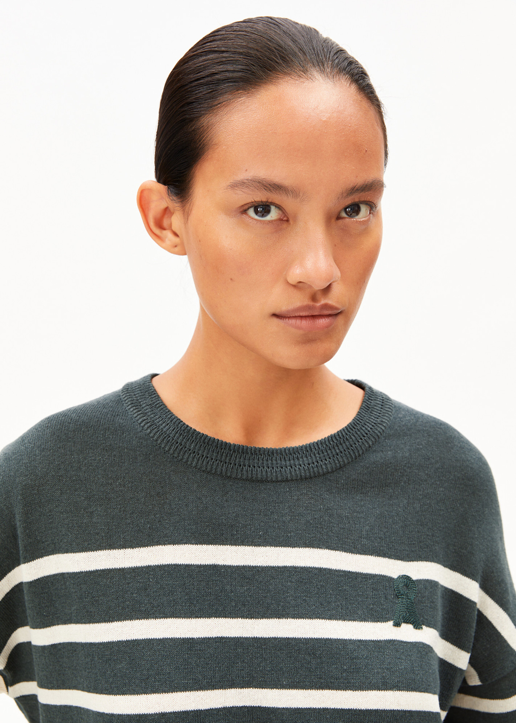 Armedangels STRIPE LINEN BLEND SWEATER