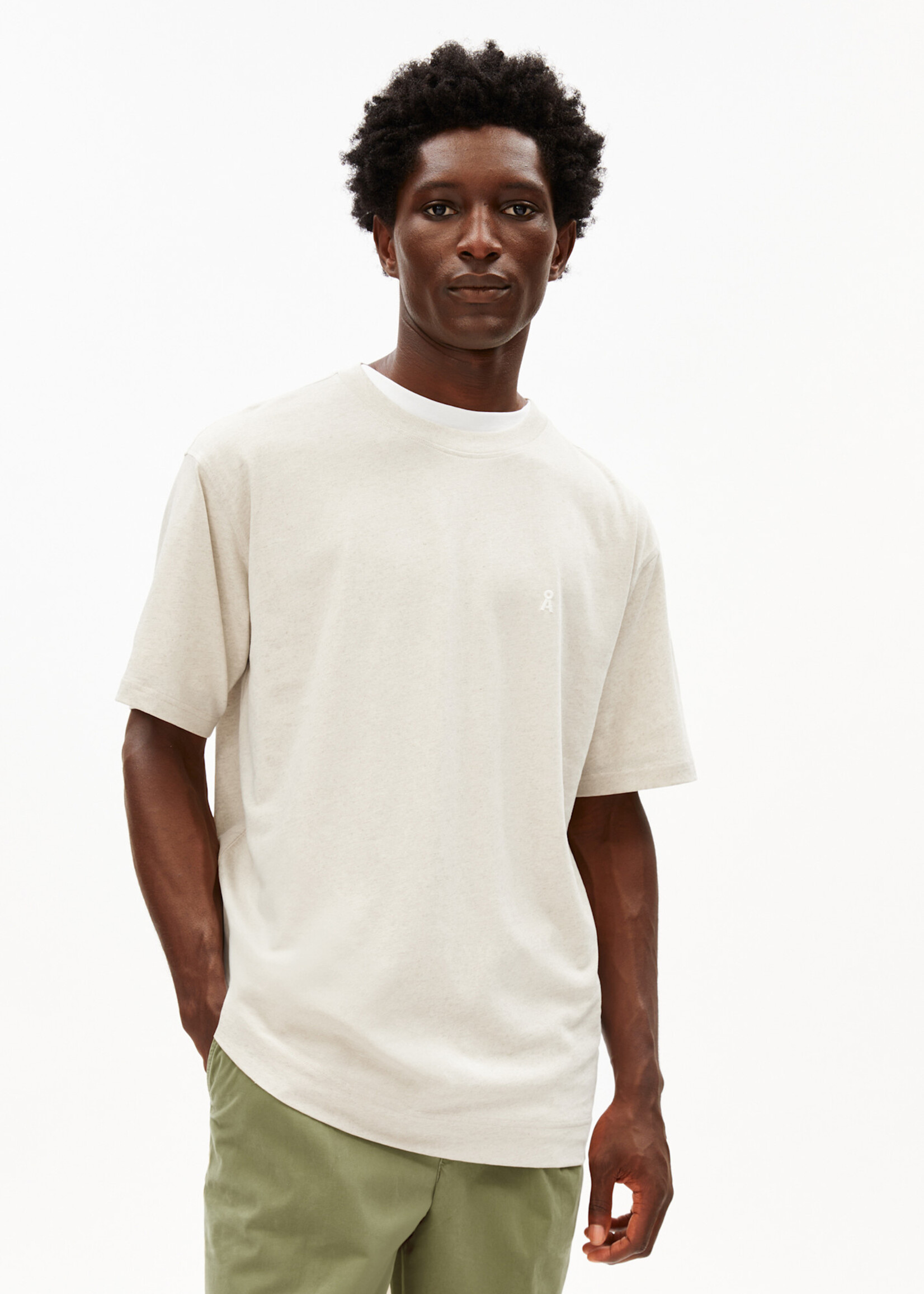 Armedangels MAARKOS LINEN BLEND T-SHIRT