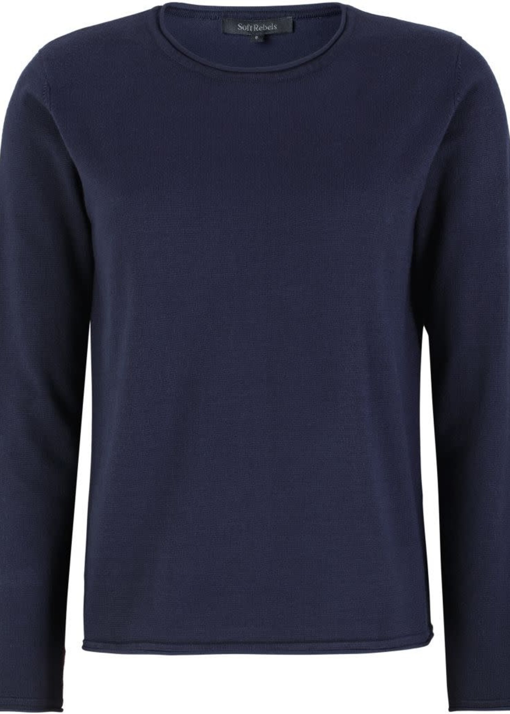 Soft Rebels SRMarla O-neck Roll Egde Knit