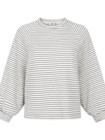 Another Label Flori stripe sweat l/s
