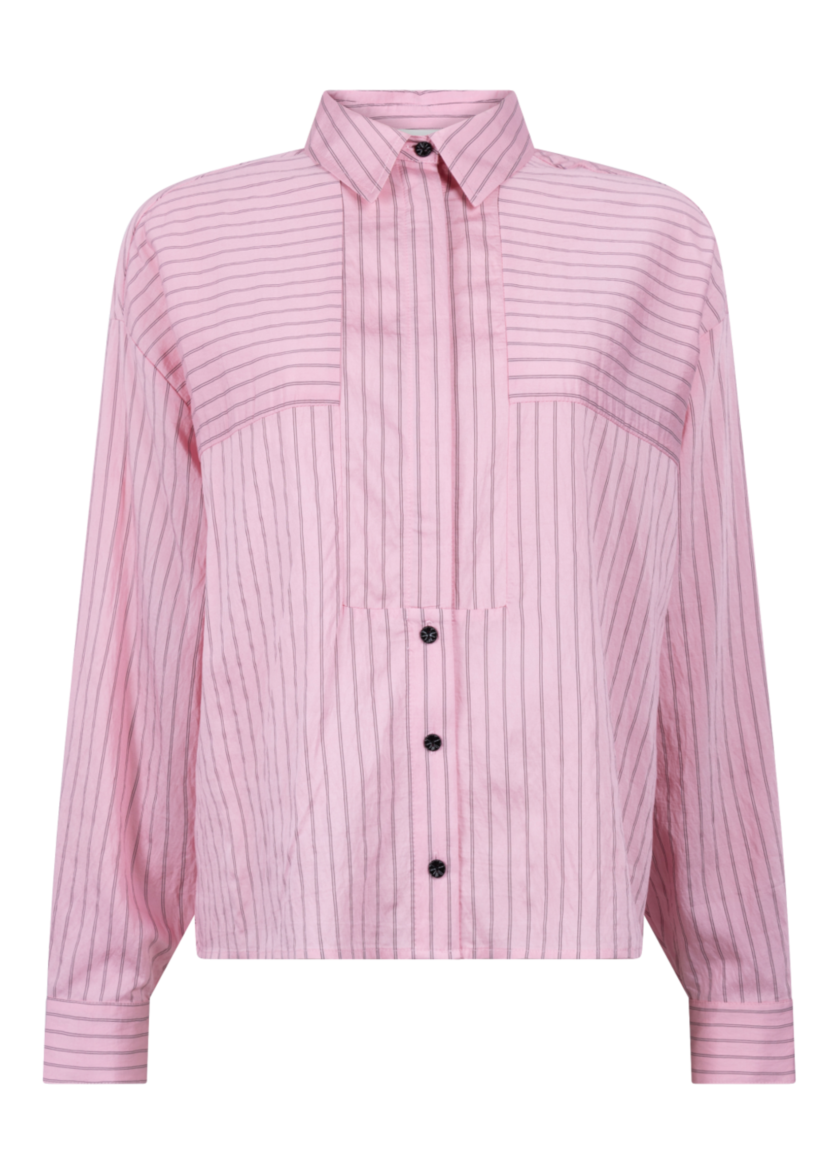 Another Label Cherree fine stripe shirt l/s