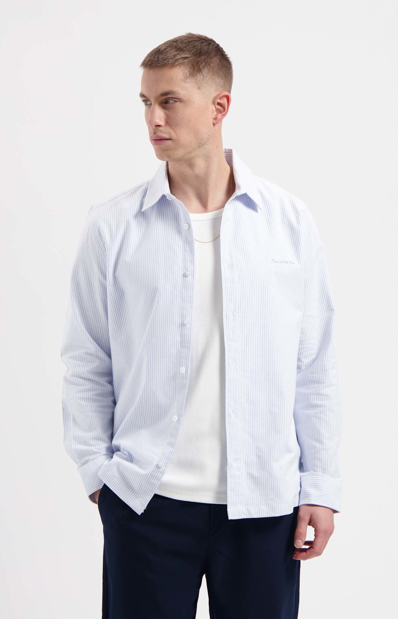 Law of the Sea ARTISAN OXFORD STRIPE SHIRT