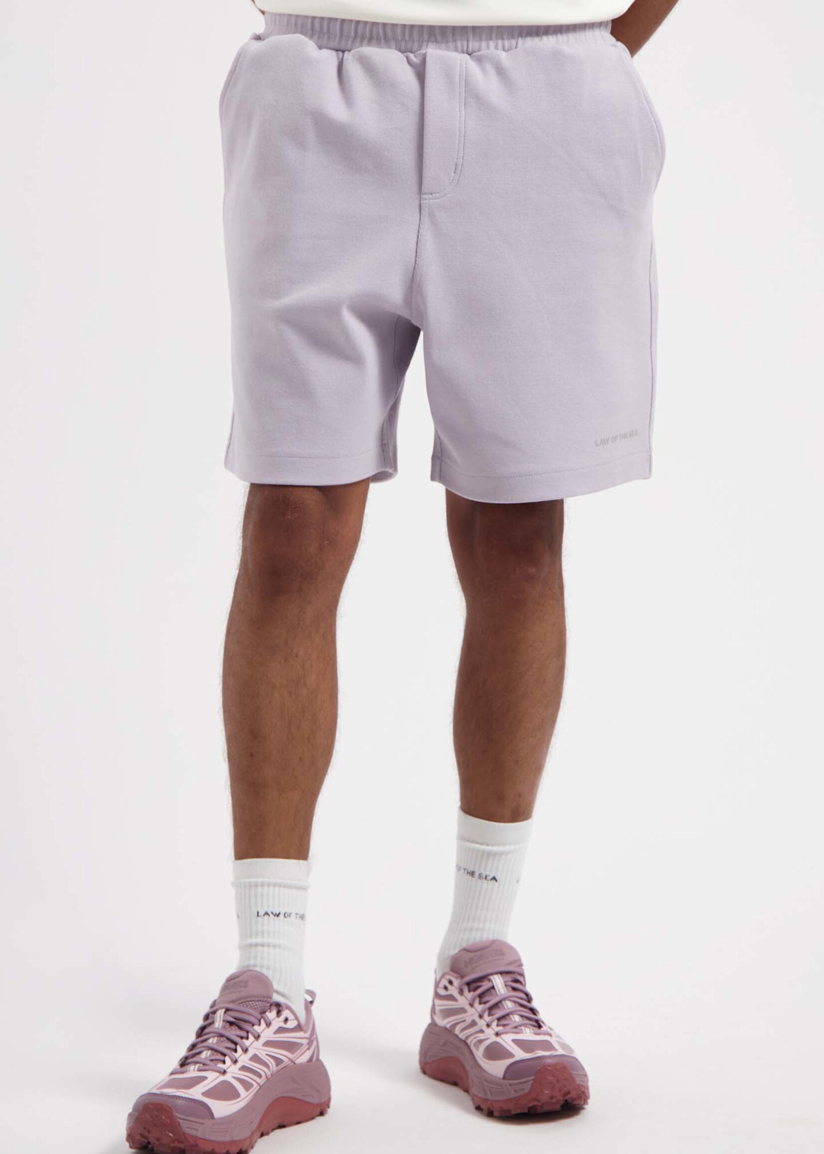 Law of the Sea STAR RIBBED SWEAT SHORTS