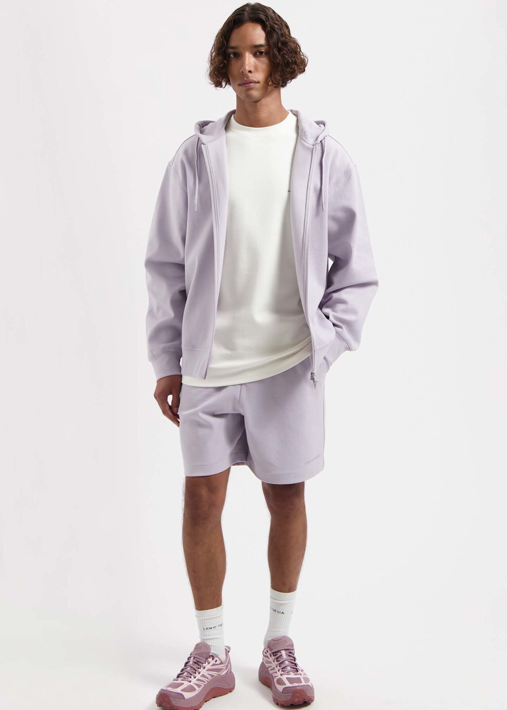 Law of the Sea STAR RIBBED SWEAT SHORTS