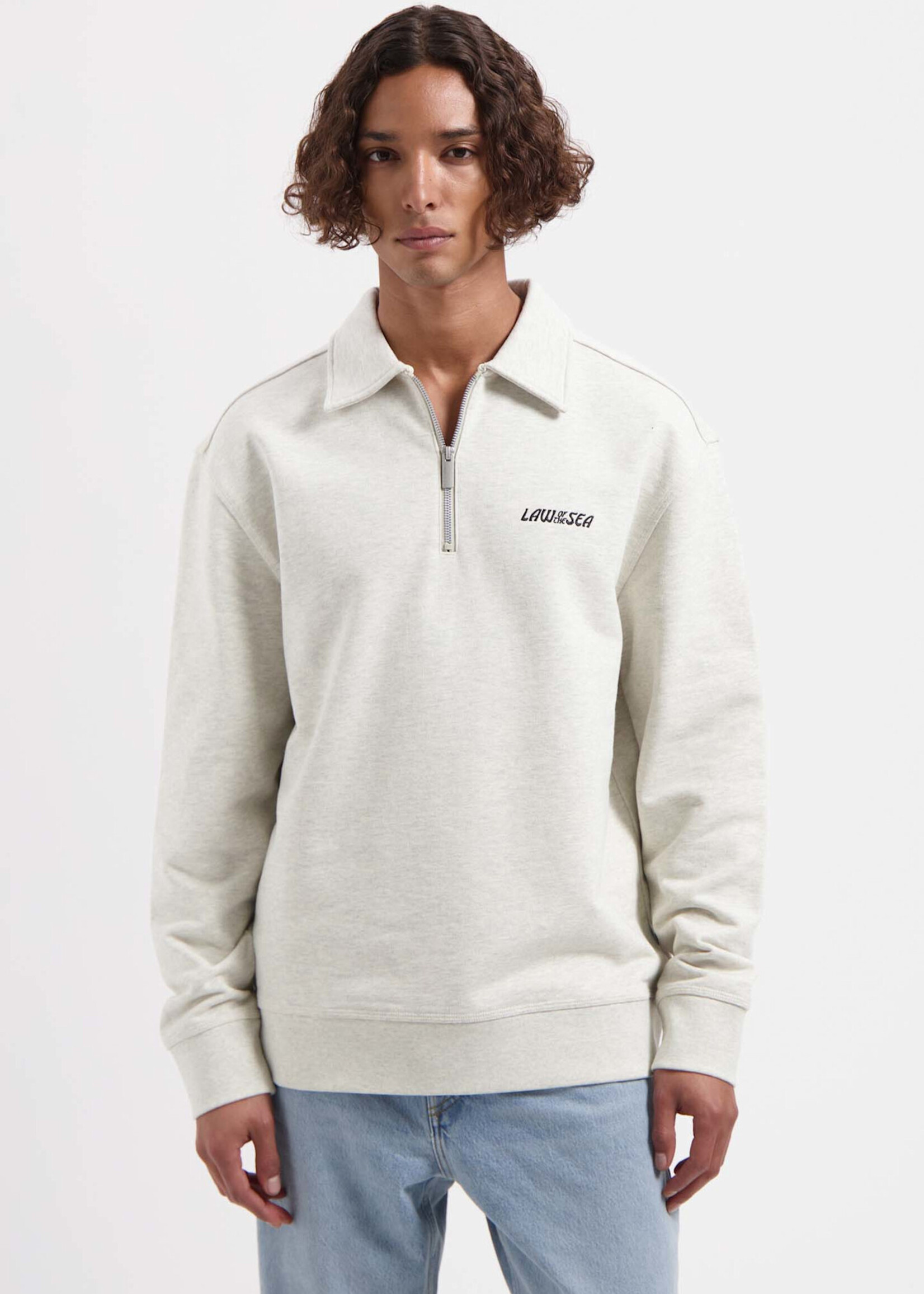 Law of the Sea SOREN MELANGE SWEAT POLO