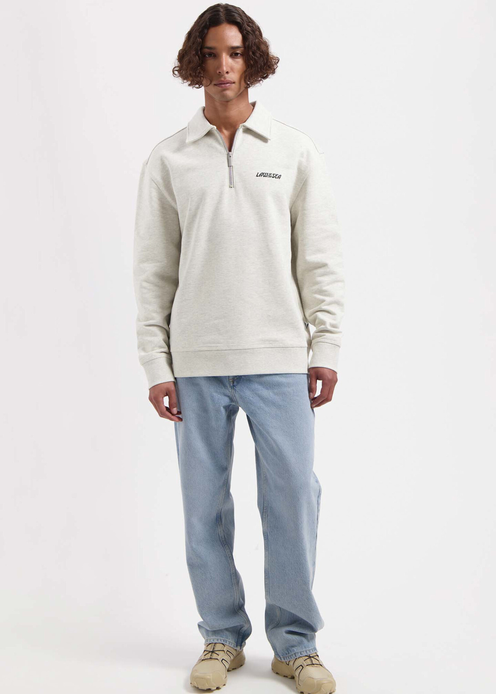 Law of the Sea SOREN MELANGE SWEAT POLO