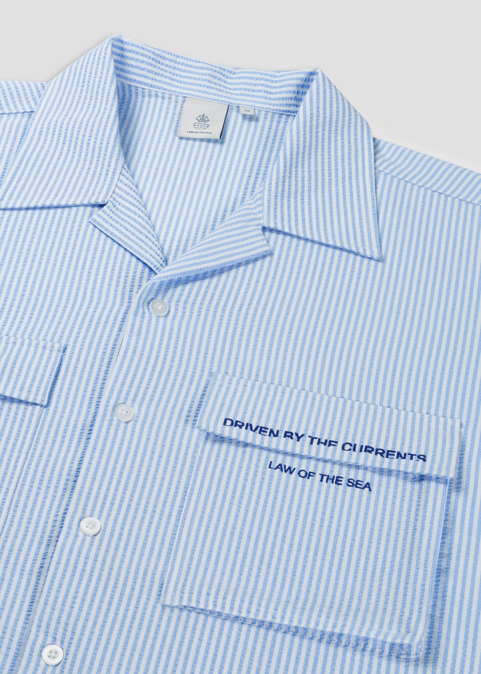 Law of the Sea CORALYN SEERSUCKER STRIPED SHIRT