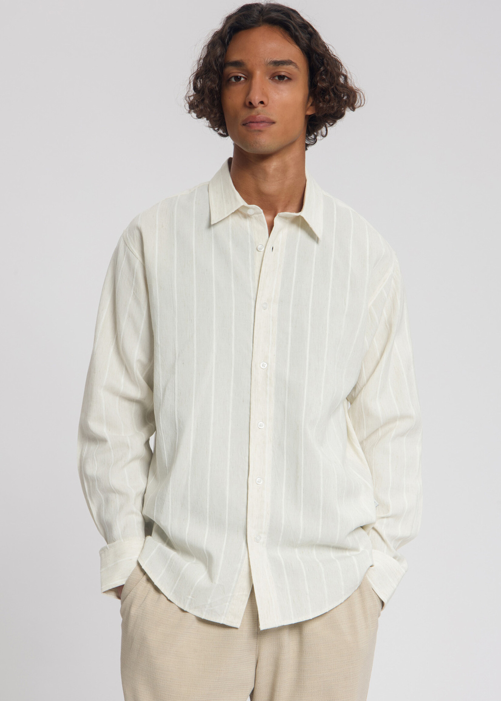Law of the Sea SERENE STRIPED DOBBY SHIRT