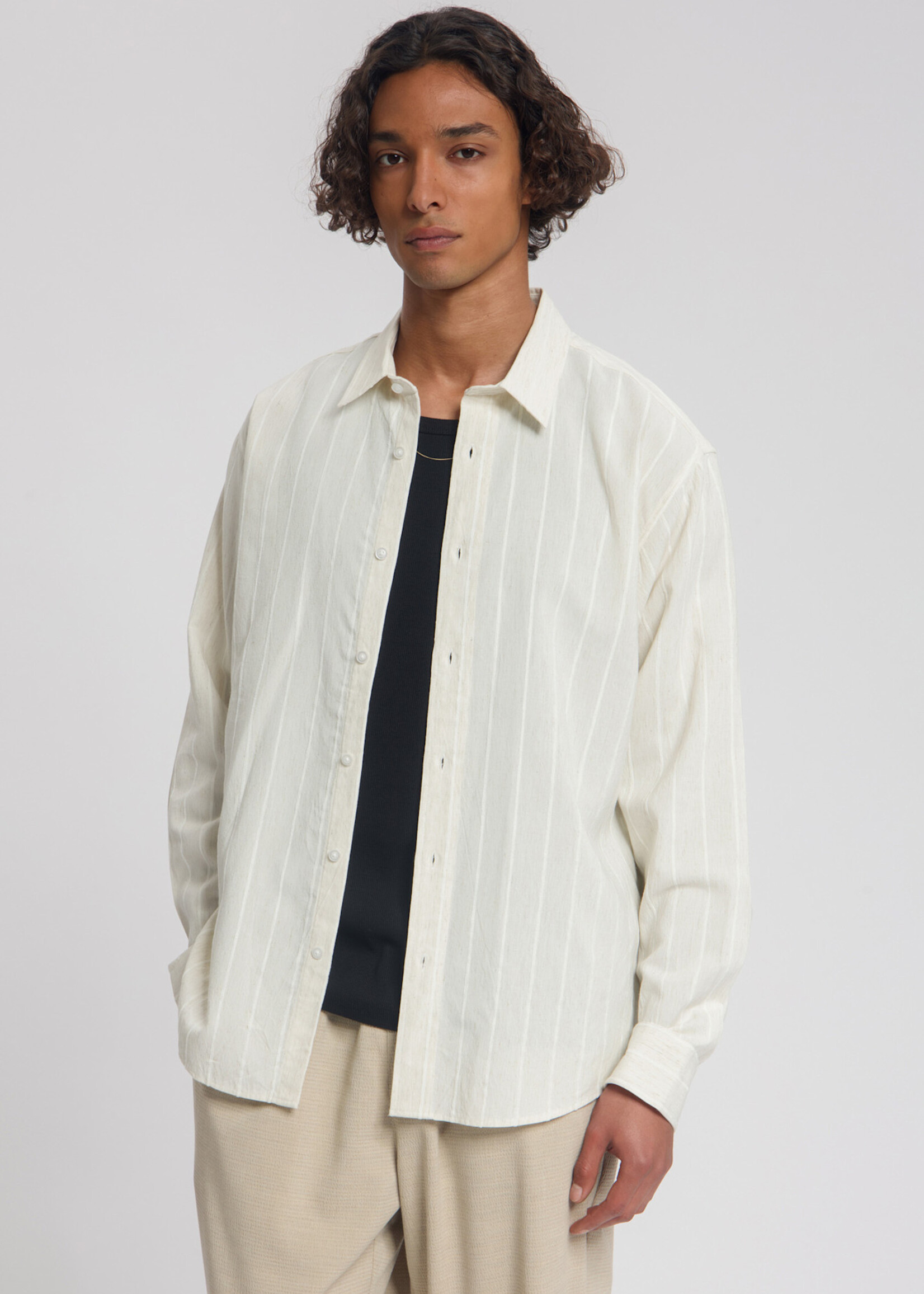 Law of the Sea SERENE STRIPED DOBBY SHIRT