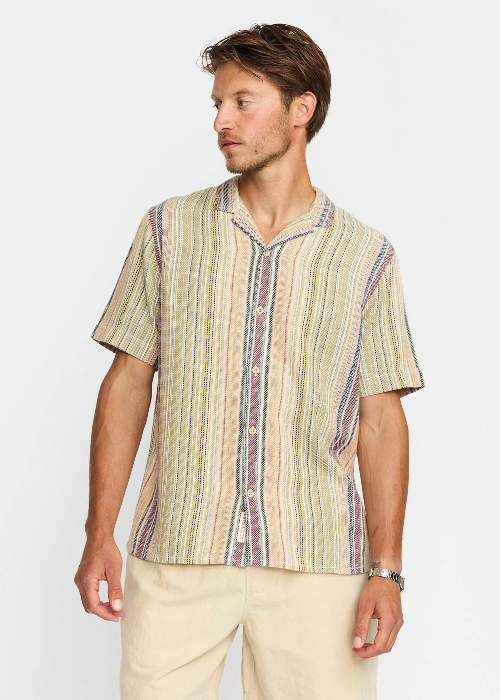 REVOLUTION 3161 Short-sleeved Cuban Shirt