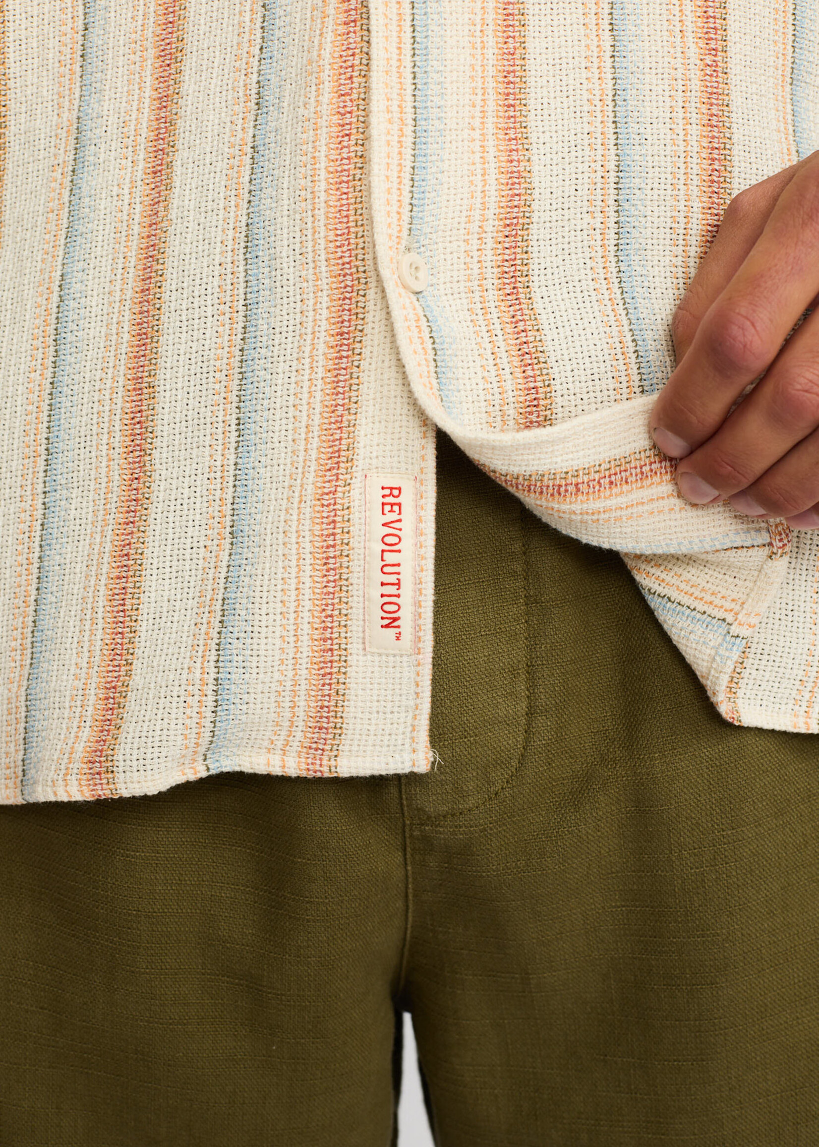 REVOLUTION 3242 Short-sleeved Cuban Shirt