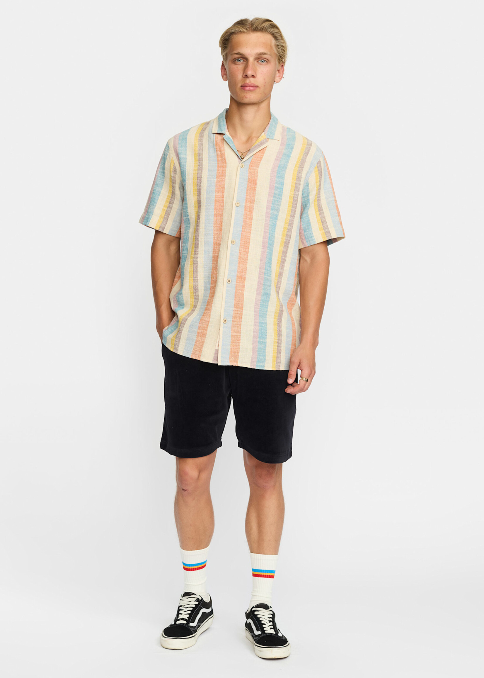 REVOLUTION 3918 Short-sleeved Cuban Shirt