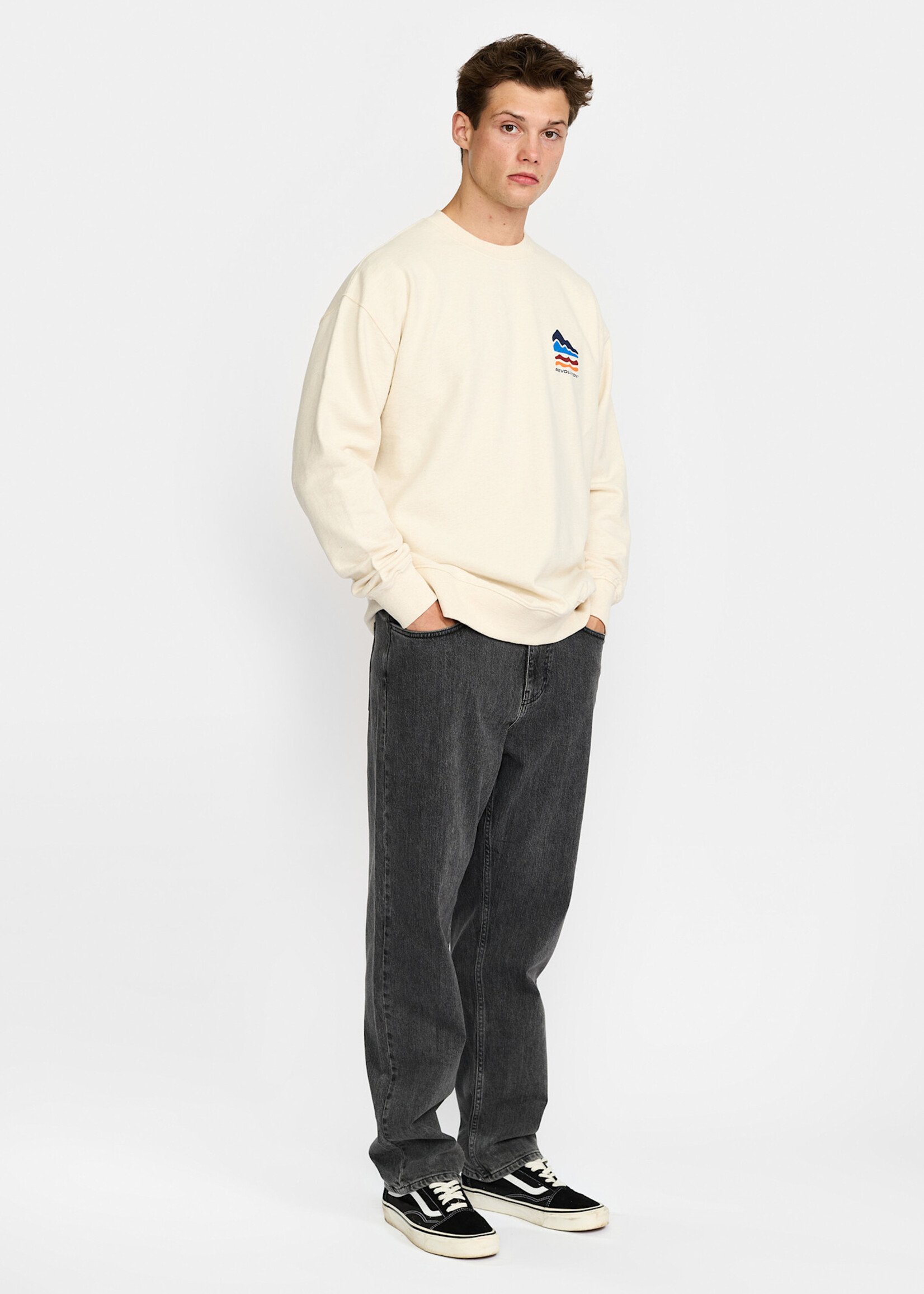 REVOLUTION 2812 TER Printed Crewneck