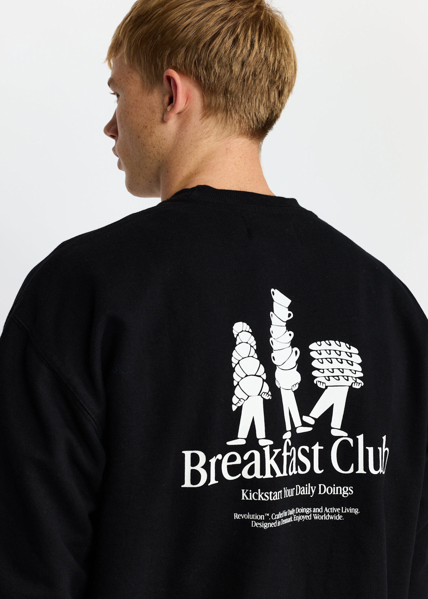 REVOLUTION 2813 BRE Printed Crewneck