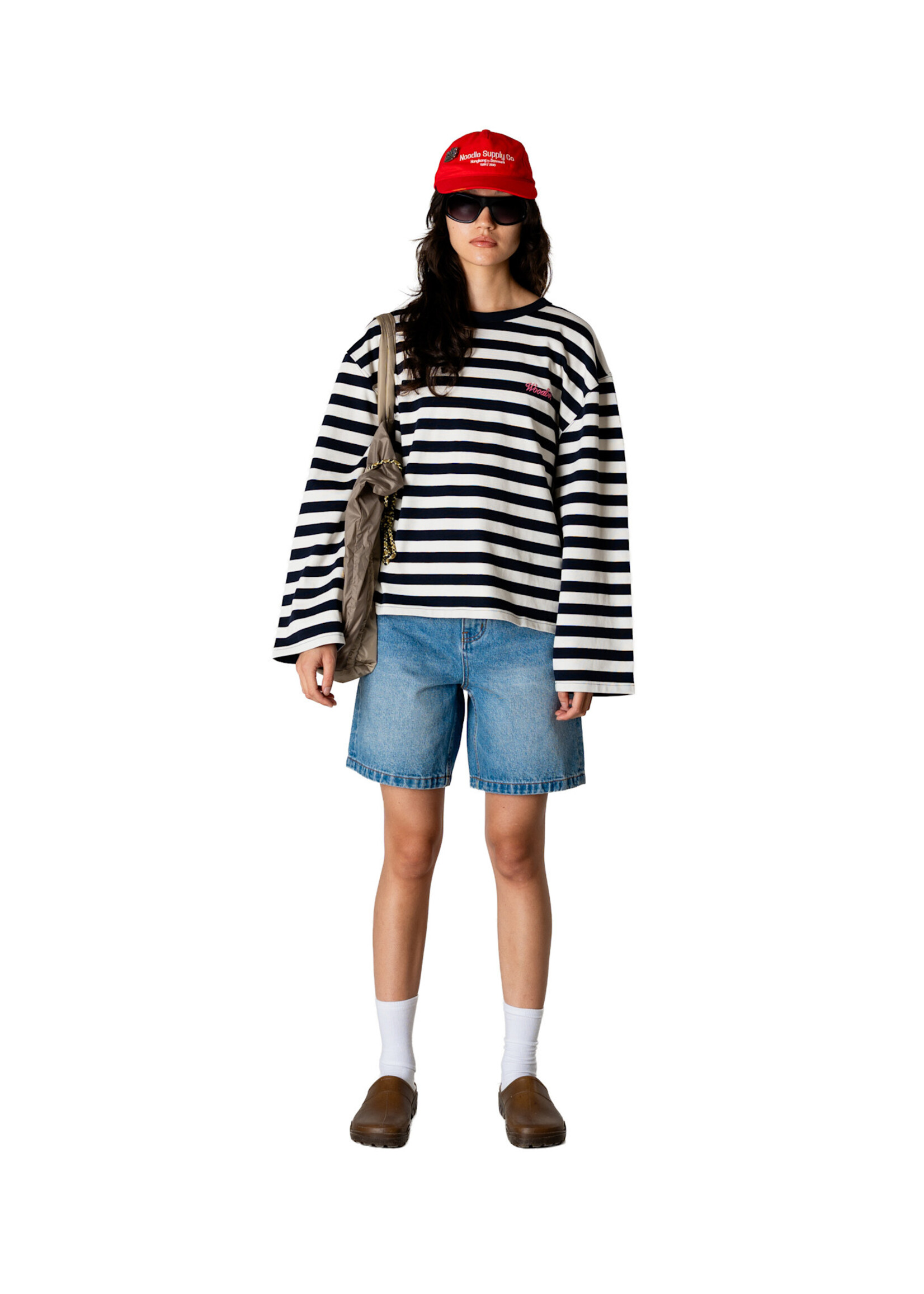 Woodbird Female WBJoul Wide Sleeve Stripe Tee