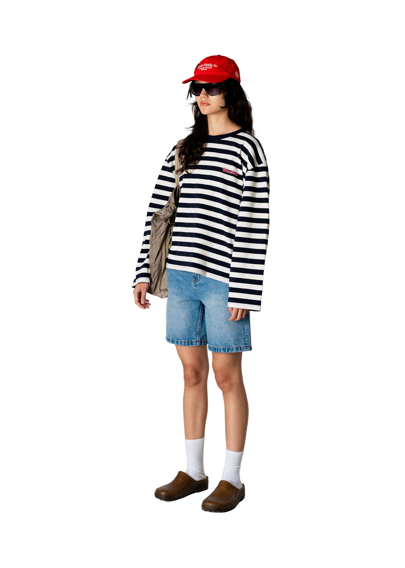 Woodbird Female WBJoul Wide Sleeve Stripe Tee
