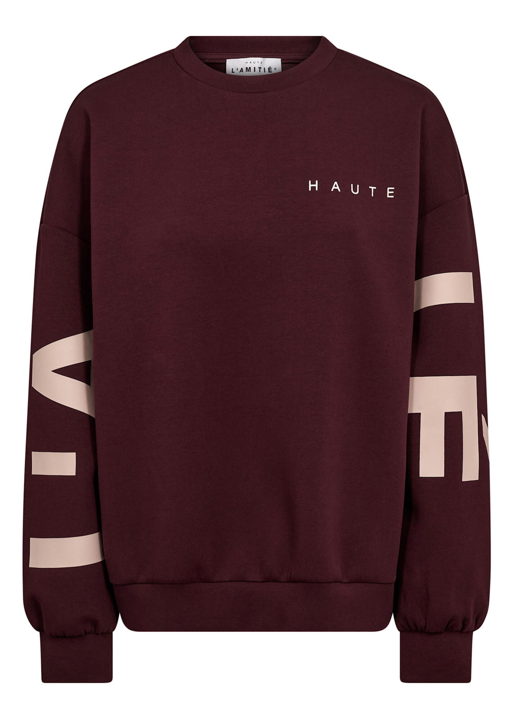 Haute L'Amitié Maxi Split Logo Sweat