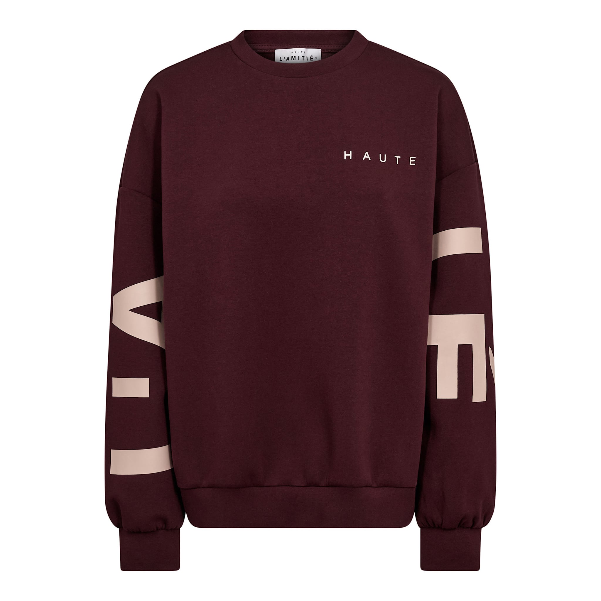 Haute L'Amitié Maxi Split Logo Sweat